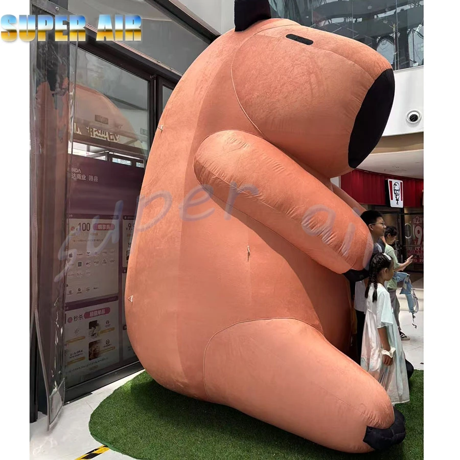 Pretty cute inflatable cartoon model giant outdoor decoration inflatable capybara for decoration