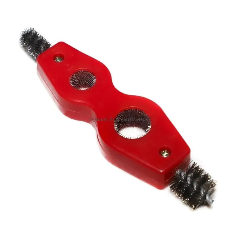 

Rust Cleaning Tool Pipe Brush Car Battery Terminals Brush Multifunction Double Head Internal External Thread Wire Brush