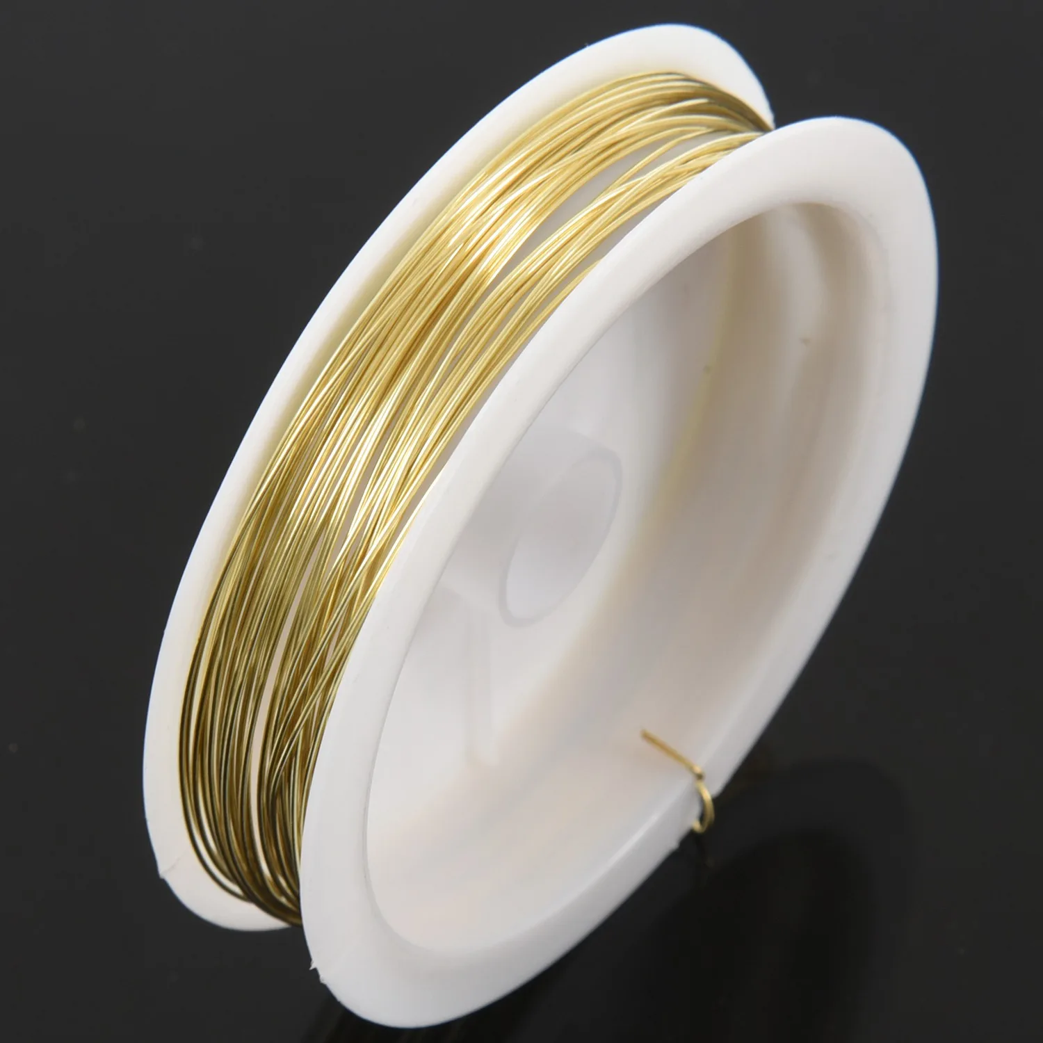 컬러 황동 와이어 골드, 9m x 0.5mm