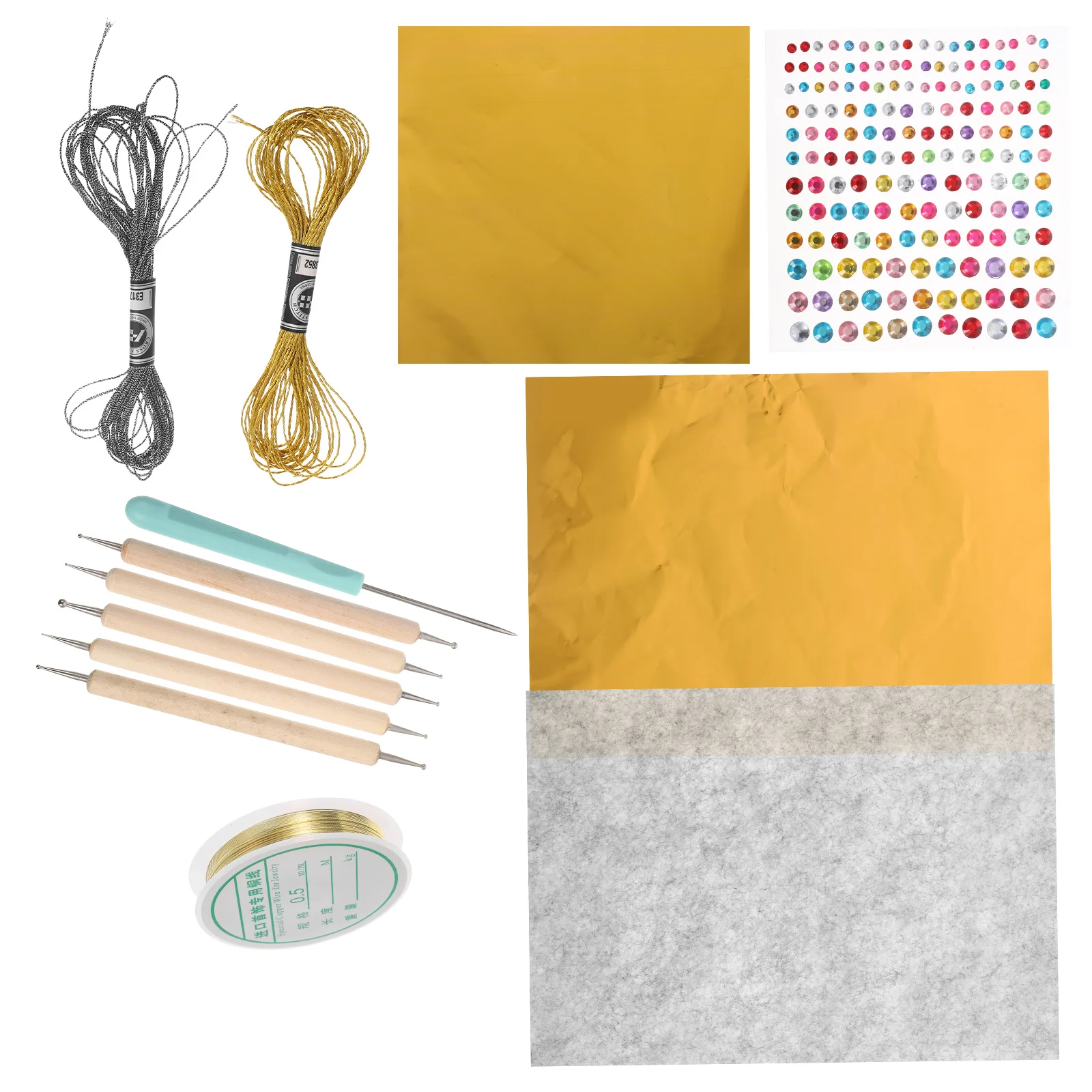 

1Set Gold Foil Sheets Metallic Paper for Resin Art Scrapbooking DIY Crafts Holiday Decorations Art Christmas Gold Foil