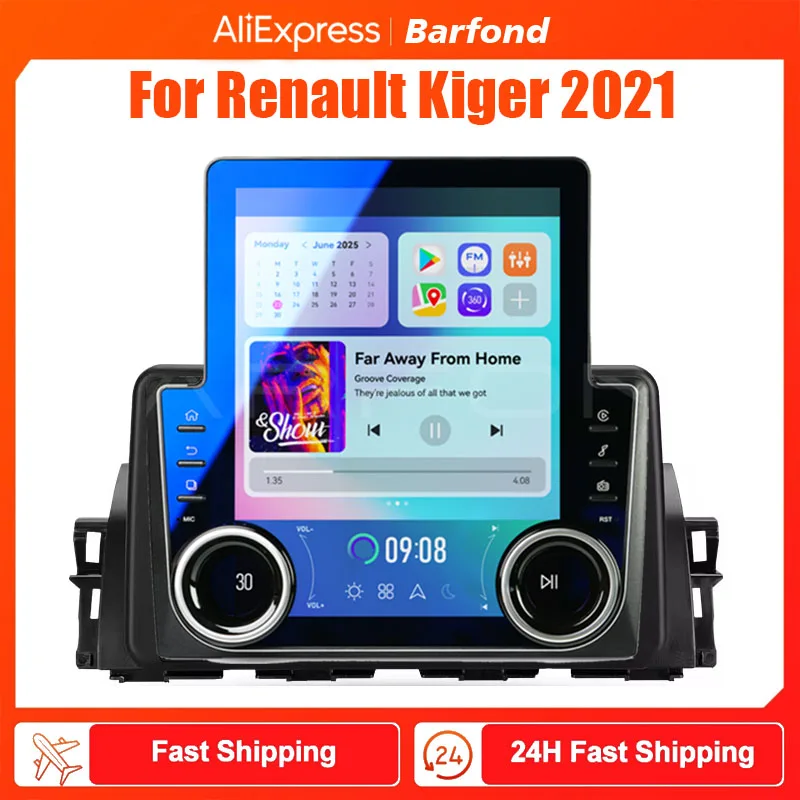 2 Din Car Radio Android 13 Carplay For Renault Kiger 2021 Multimedia Player Stereo Autoradio GPS Navigation 4G DSP