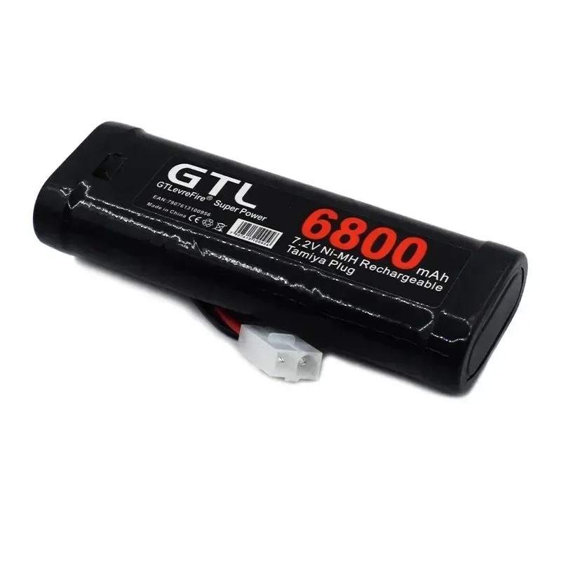 Imagem -05 - Bateria de Substituição Nimh com Conector de Descarga Tamiya 7.2v 6800mah rc Toys Carros de Corrida Barco Aeronave