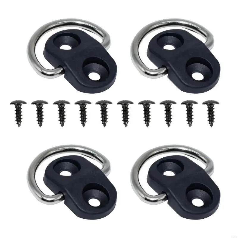 

M76E D Rings for Trailers Cargo Net FixingTrailer Tie Down Rings, 55lbs Fixing D Rings,Trailer Tie Down Anchors