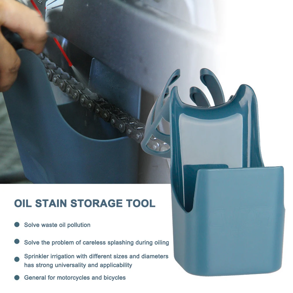 Motorcycle Bicycle Oil Storage Tool Box Chain Cleaning Oil Splash-proof Tools MTB Repair Oil Pollution Collection