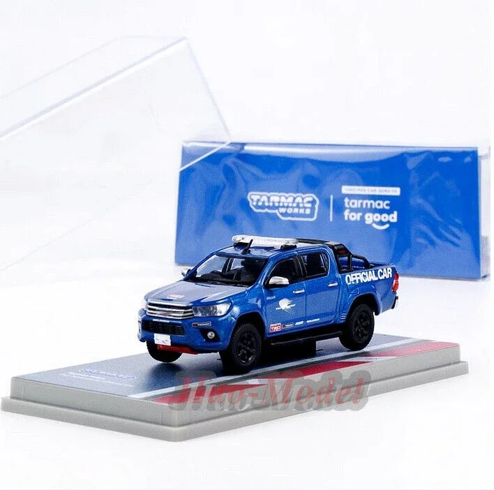 

Tarmac Works 1/64 для Toyota Hilux Fuji, модель автомобиля из сплава, литая под давлением модель автомобиля, игрушки для мальчиков, подарки на день рождения, хобби, демонстрационные украшения