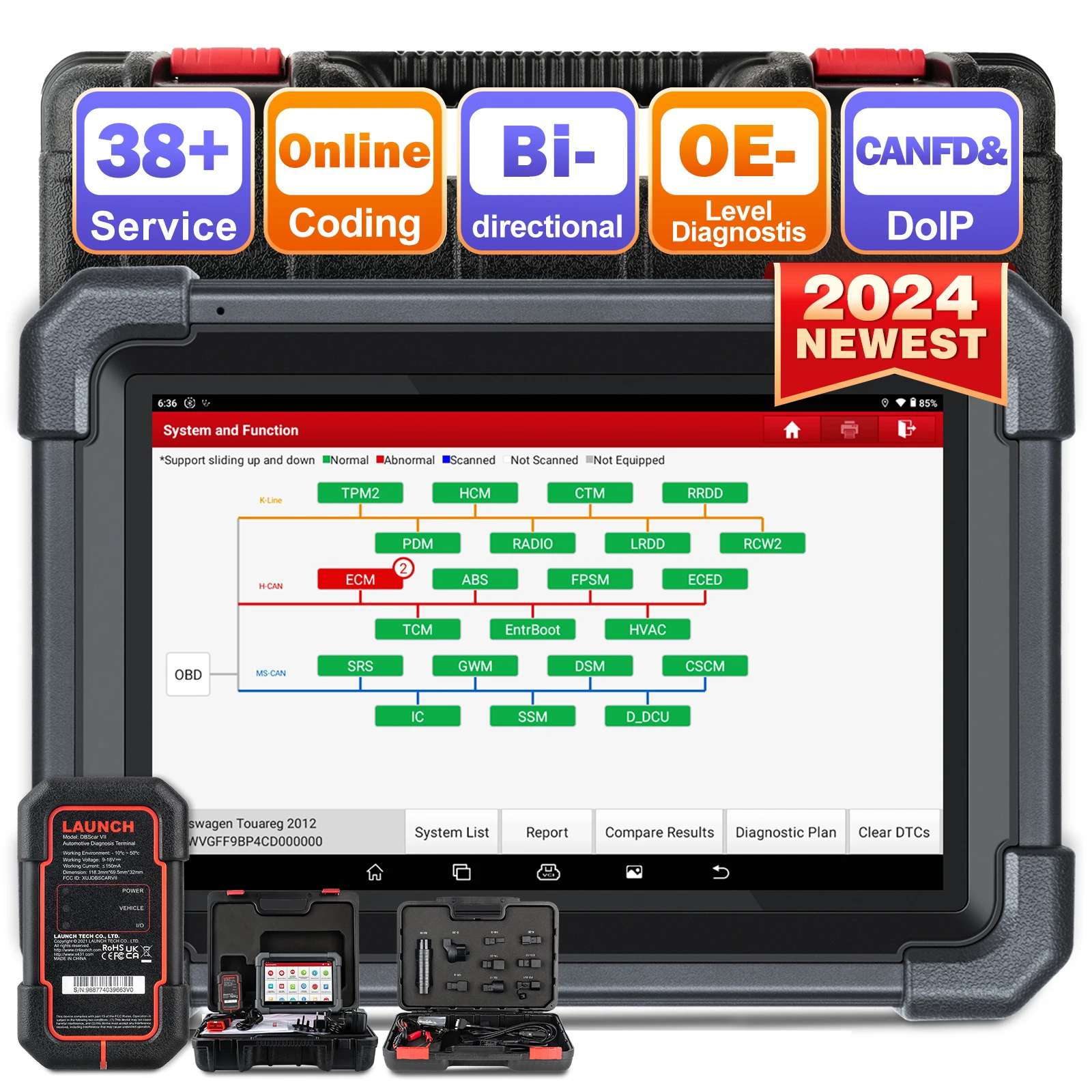 PRO3 ACE Full System Bi-directional Auto Diagnostic Scanner OBD2 Vehicle Code Reader Smart Diagnosis