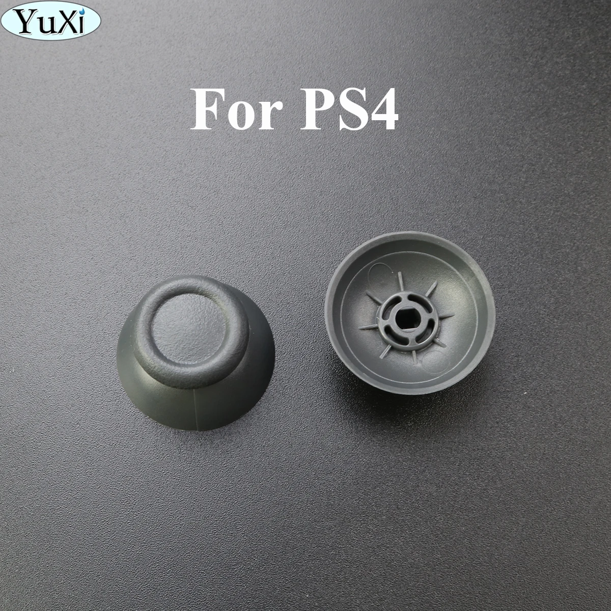 

YuXi 1pcs Analog Cover 3D Thumb Sticks Joystick Thumbstick Mushroom Cap For PS4 Controller Replacement Repair grey