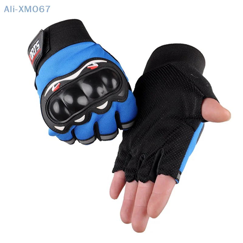 Motorcycle Gloves Breathable Unclosed Finger Racing Gloves for Outdoor Sports Crossbike Riding men's motorcycle gloves 1 Pair image 6