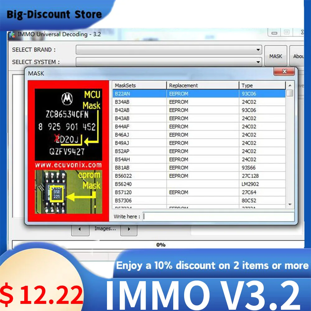 

Bestest EcuVonix 3.2 IMMO Universal Decoding V3.2 Remove IMMO Off with Keygen Unlimited Crack EcuVonix 3.2 Send CD or USB