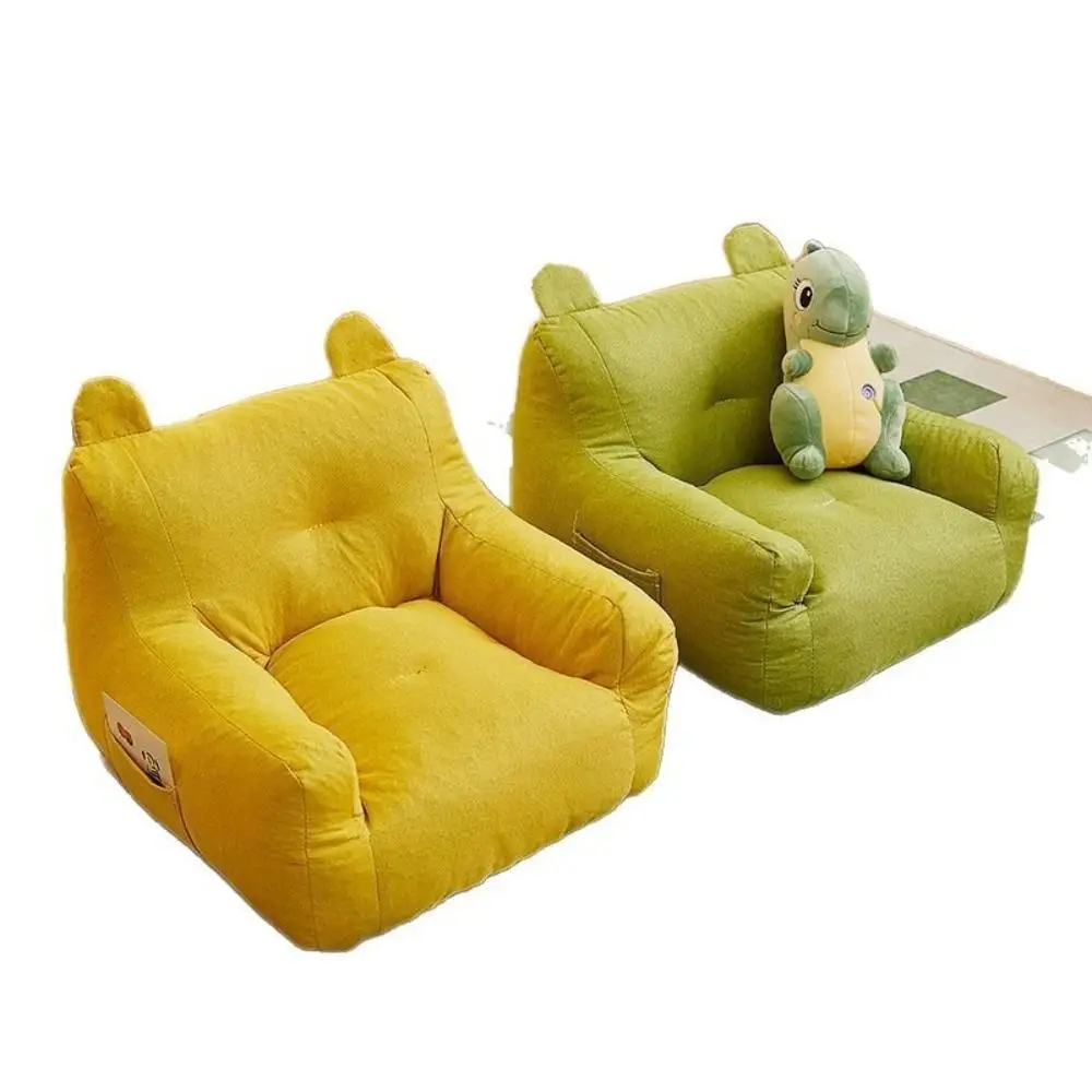 Soft Small Sofa Chair with Storage Bag Comfortable Living Room Lazy Sofa Ergonomic Children's Bear Sofa Chair For Boys and Girls