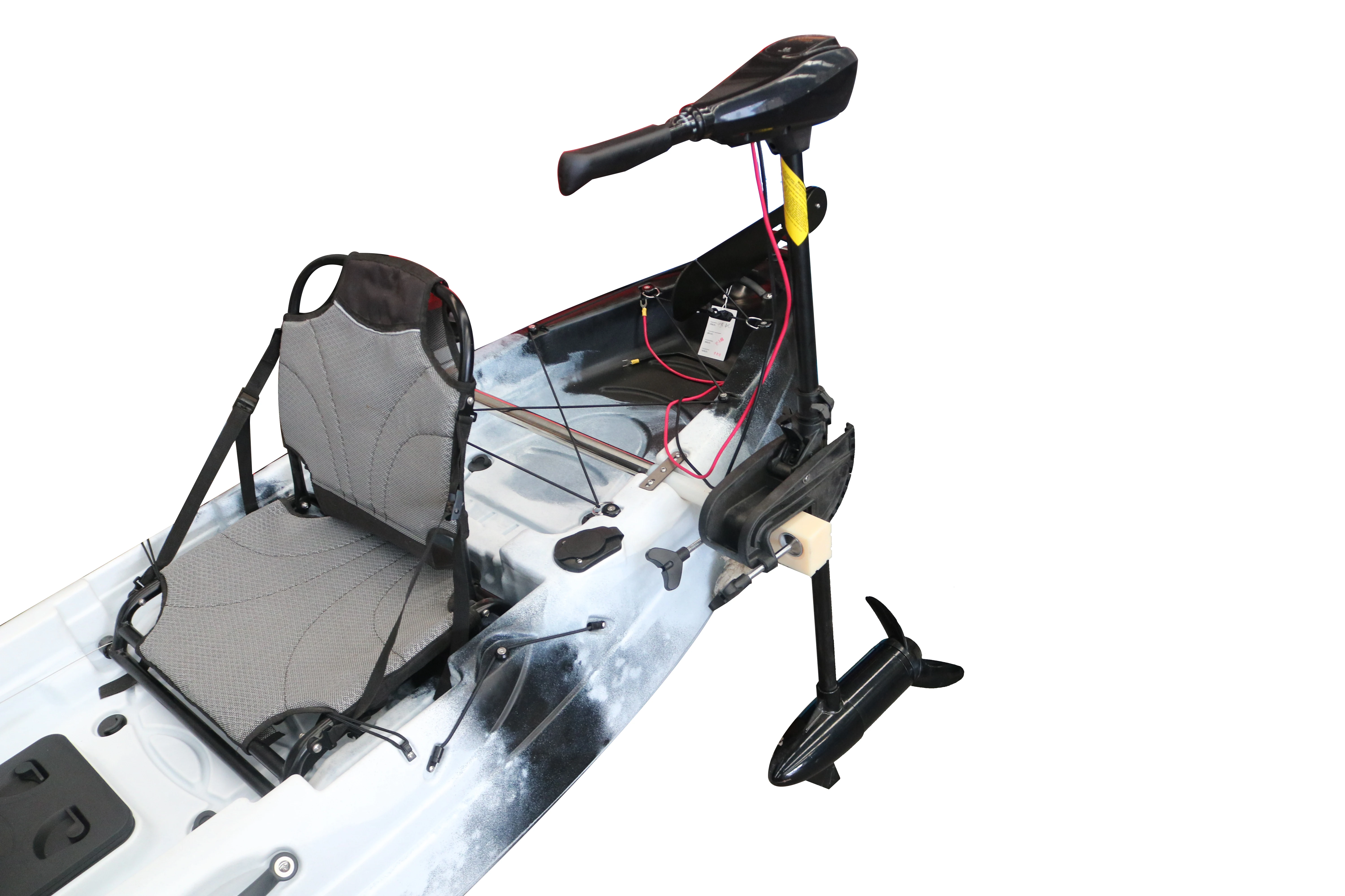 55lbs 12V 바이킹 카약 모터, 전기 트롤링 모터 아웃보드(마운팅 바 포함), 카약 액세서리