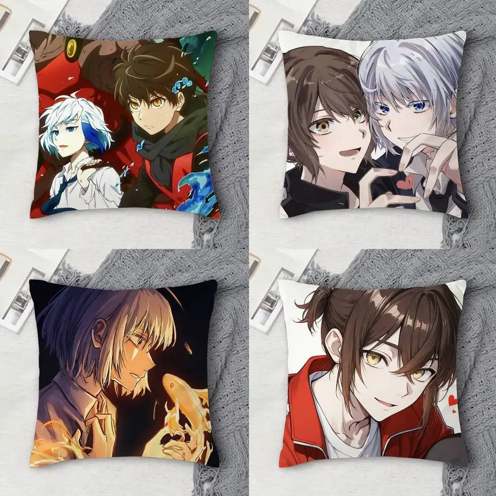 

Tower of God Double-sided Printed Square Decorative Cushion Cover for Sofa Living Room Home Decor