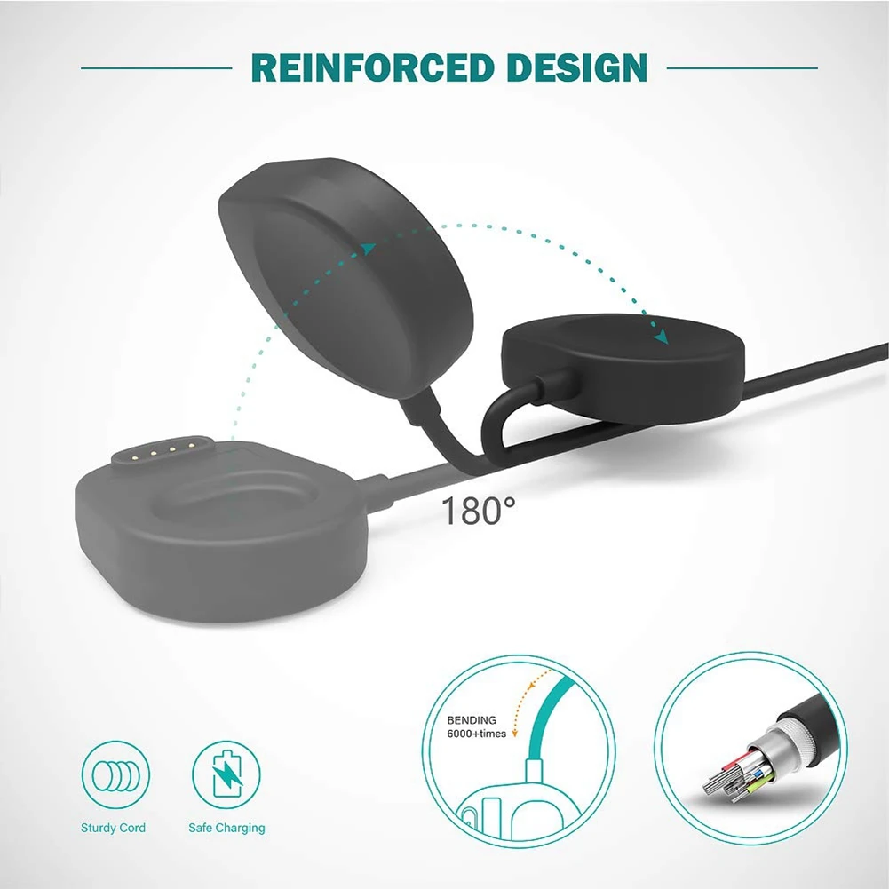 Smart Watch Charger for Suunto 7 Magnetic USB Charging Cable 39.37Inch/100cm Smartwatch Charger Accessories