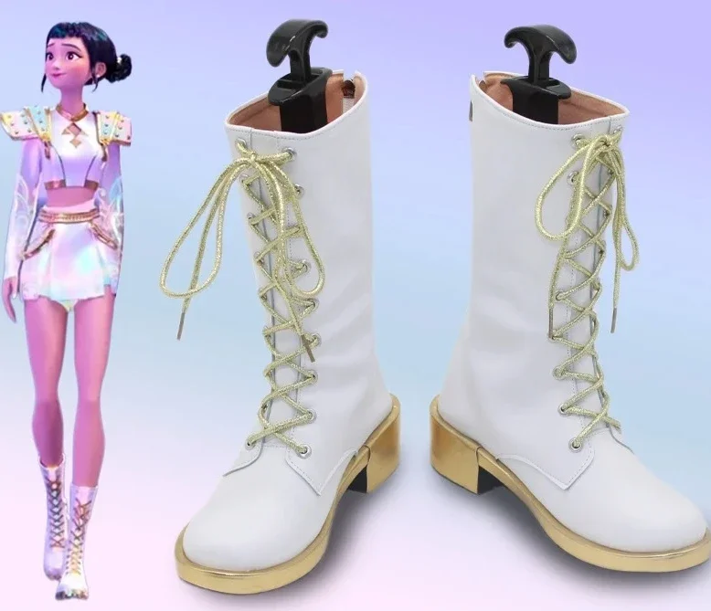 

Игра аниме обувь фильм K-Pop охотники на демонов Zoey ботинки для косплея аксессуары для костюмов на Хэллоуин реквизит