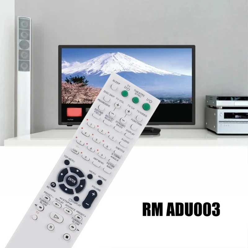 รีโมทคอนโทรลที่ใช้งานง่าย RM-ADU003 รีโมทคอนโทรลทดแทนสำหรับ DAV-DX155 DropShipping