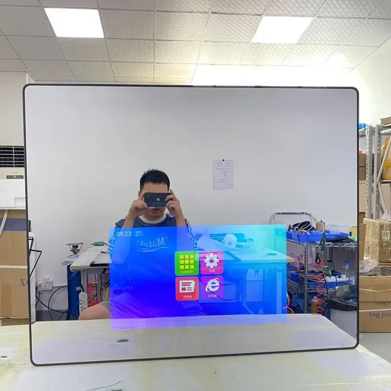 

mirror advertising machine hotel bathroom toilet magic mirror all-in-one machine