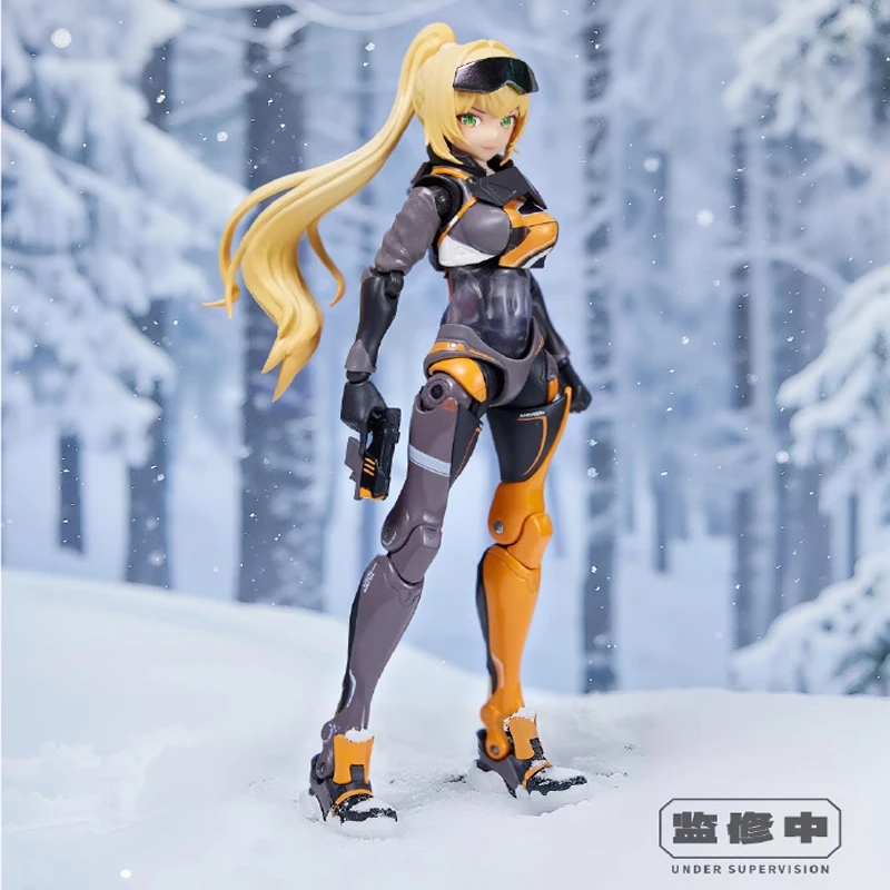 

Nine Realms84000 1/12 Collecitible Shinning Girl Mobile Suit Action Figure Winter Ski Model Scene Ornament 6" Cute Soldier