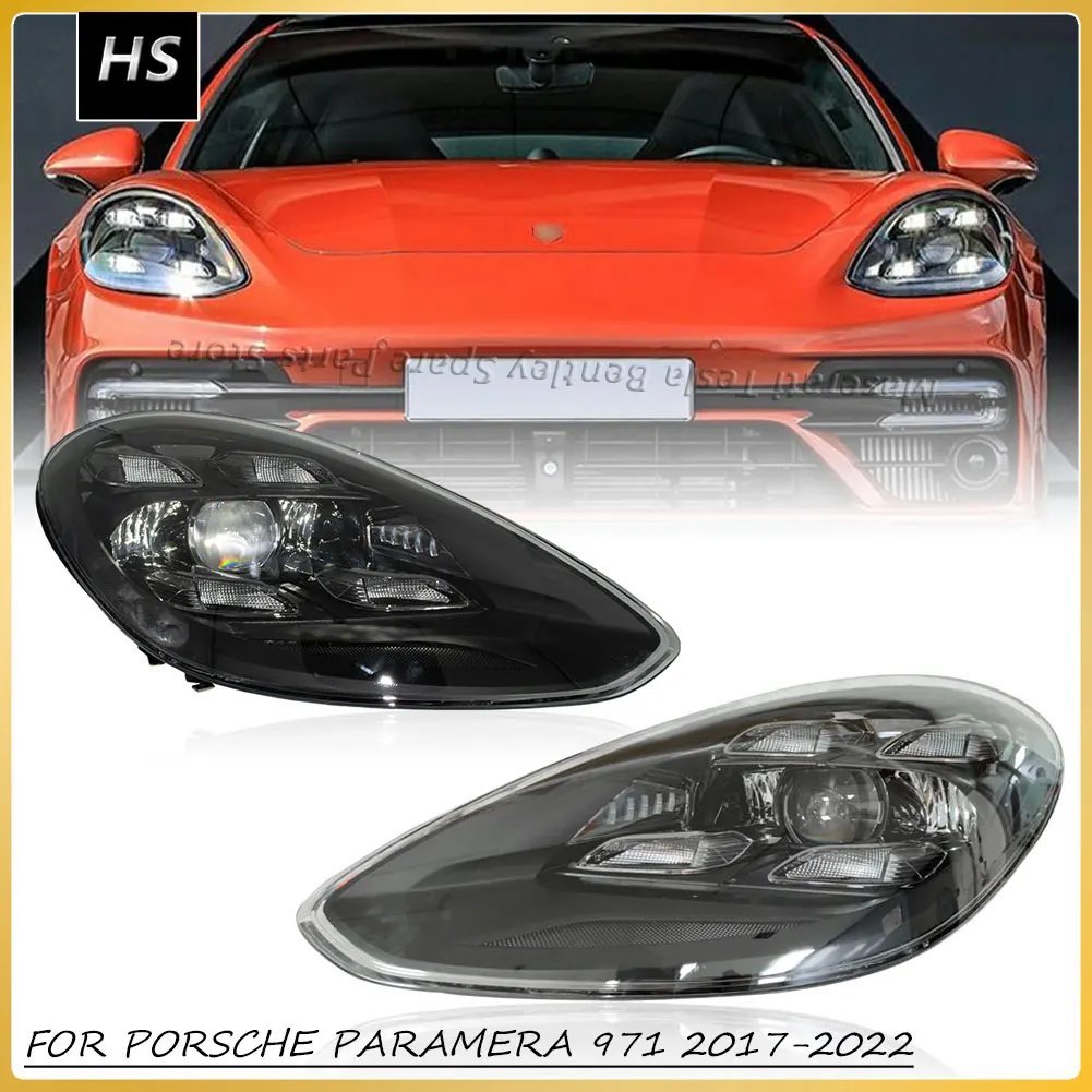 

For Porsche Panamera 971 2017-2022 Old to New Upgrade 2023 Matrix LED Headlights Plug And Play No Need to Replace Bumper