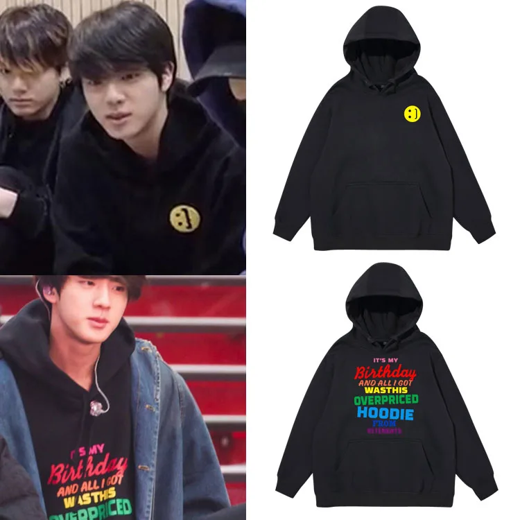 

Jin Fleece Lined Jacket Men's Women's Hoodie Oversize Thin Sweatshirt Street Style Long Sleeve Print Casual Spring Cotton