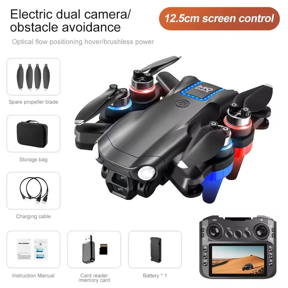 M9 Screen RC Drone Spare Parts M9 Drone 3.7V 1200Mah Battery/propeller M9 Brushless Drone Battery M9 RC Dron Battery Blades