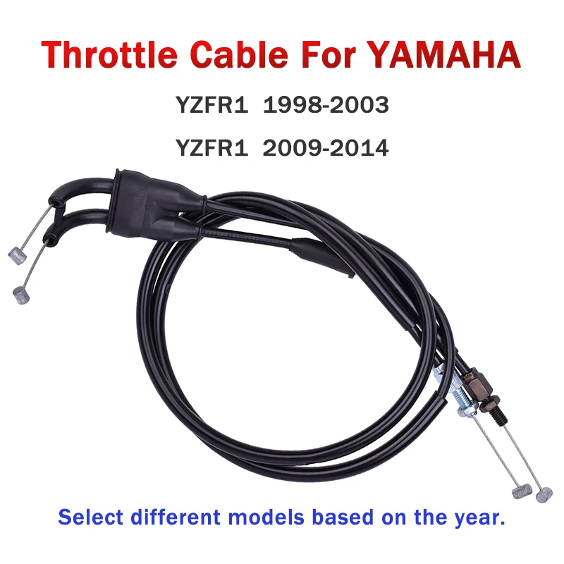 

Motorcycle Throttle Cable Adjustable Control Line For YAMAHA YZFR1 YZF R1 YZF-R1 1998-2003 2009 2010 2011 2012 2013 2014