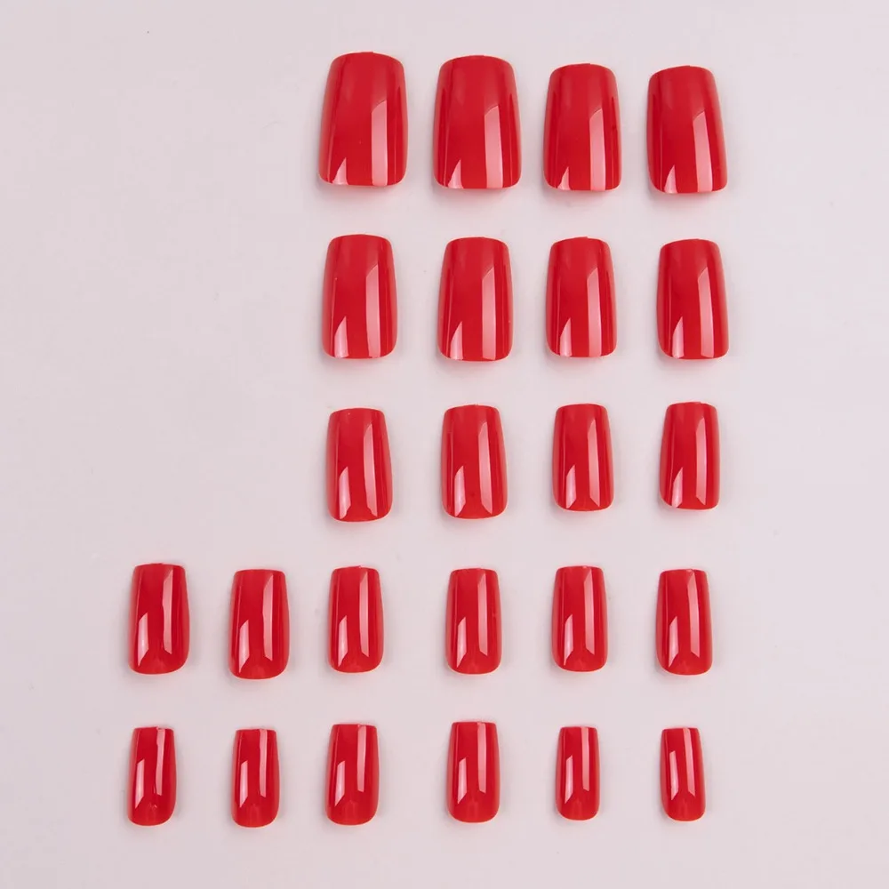 Manicura desmontable, uñas postizas francesas, cabeza cuadrada, cubierta completa, prensa en uñas, uñas postizas para mujeres