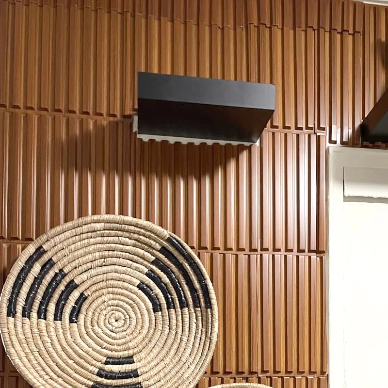 10pcs 30x30cm faux wood 3d groove textured wall panels for interior wall decoration, oak decorative wall strips 3d wall sticker