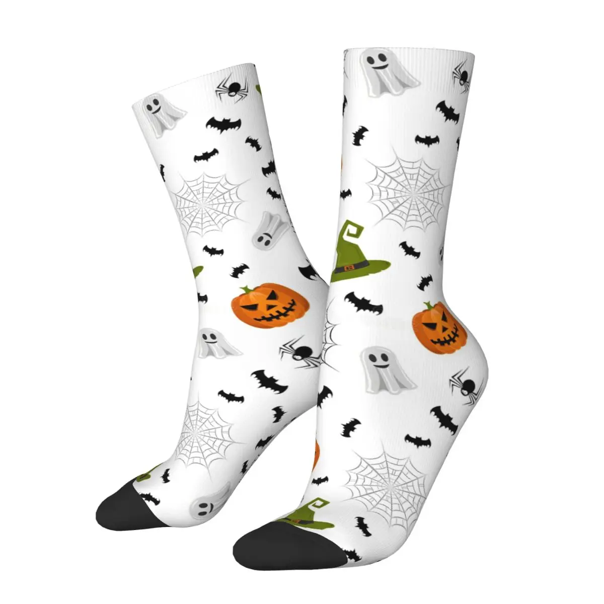 Halloween Pumpkins Ghost (5) Socks Gothic Stockings Men Soft Breathable Skateboard Socks Winter Design Anti Bacterial Socks