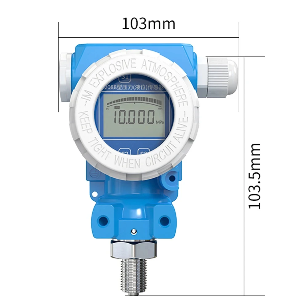 Pressure Sensor RS485 output Air Pressure Hydraulic Hydraulic Pressure High-Precision LCD Digital Display Pressure Transmitter