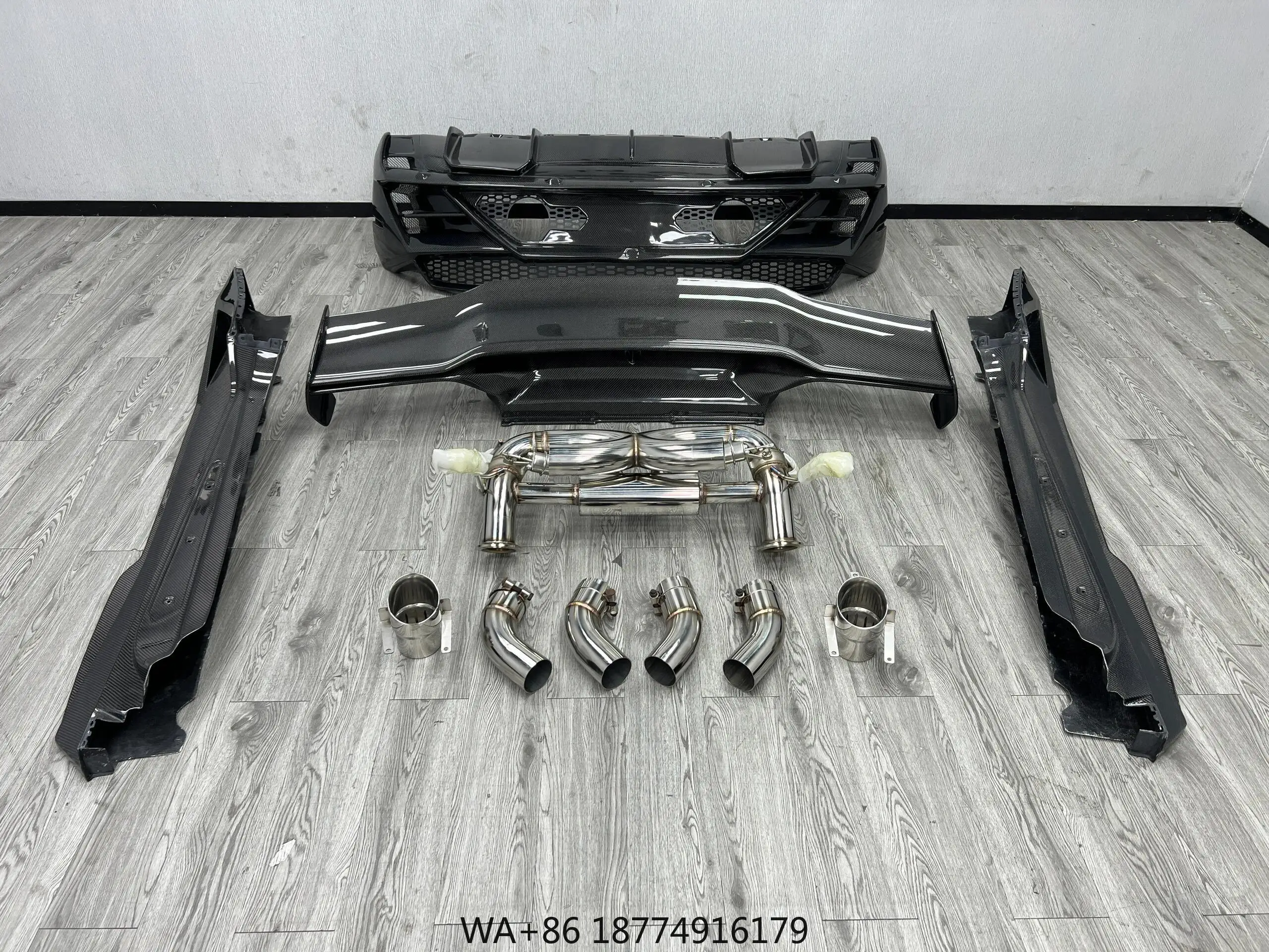 

Новый передний задний бампер из углеродного волокна Tecnica с полным преобразованием для Huracan LP610 LP580 EVO-Bolt-On