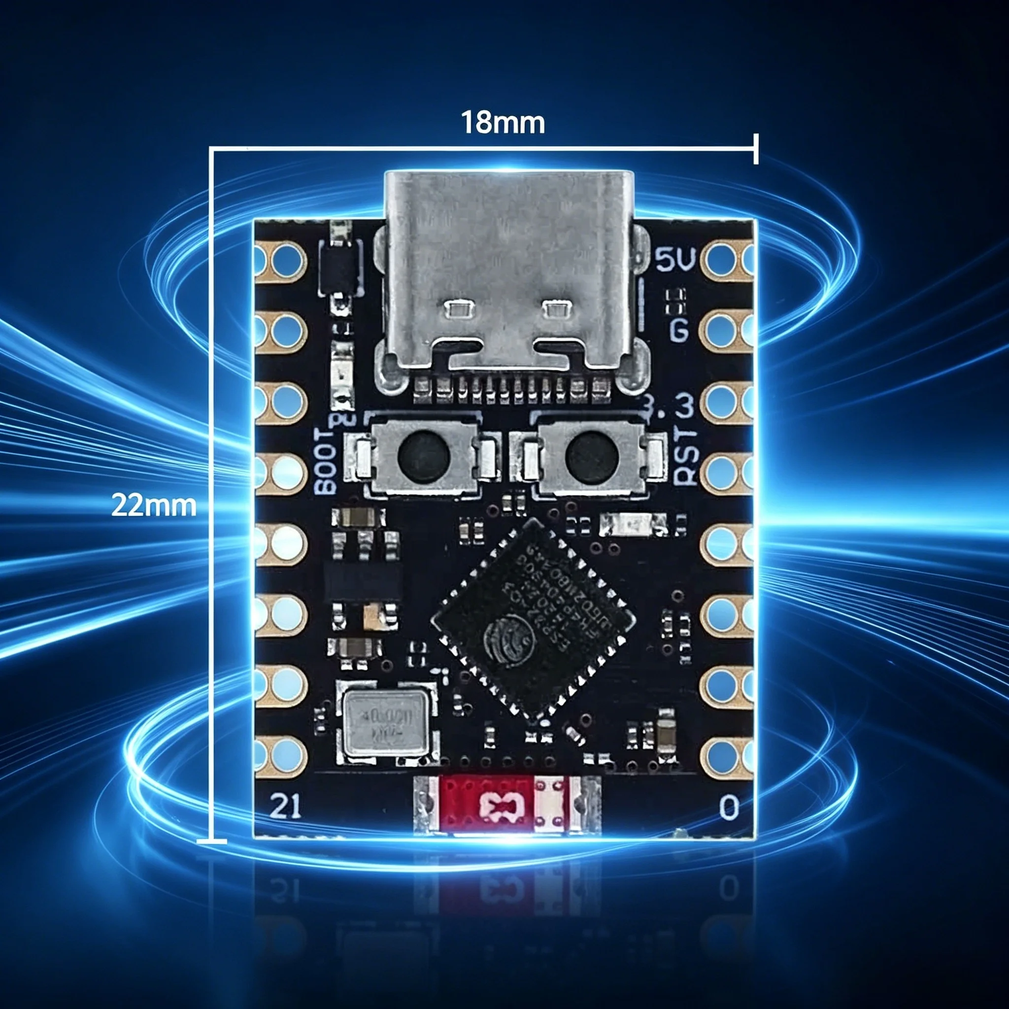 ESP32-C3 Development Board Modules Super Mini Development Board 32-Bit Single-Core Processor ESP32 C3 16Pin Type-C