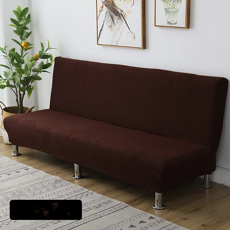 Solid Color Elastic Polar Fleece Brushed Modern Thickened One-piece Without Armrests Sofa Cover All-inclusive Dust Cover