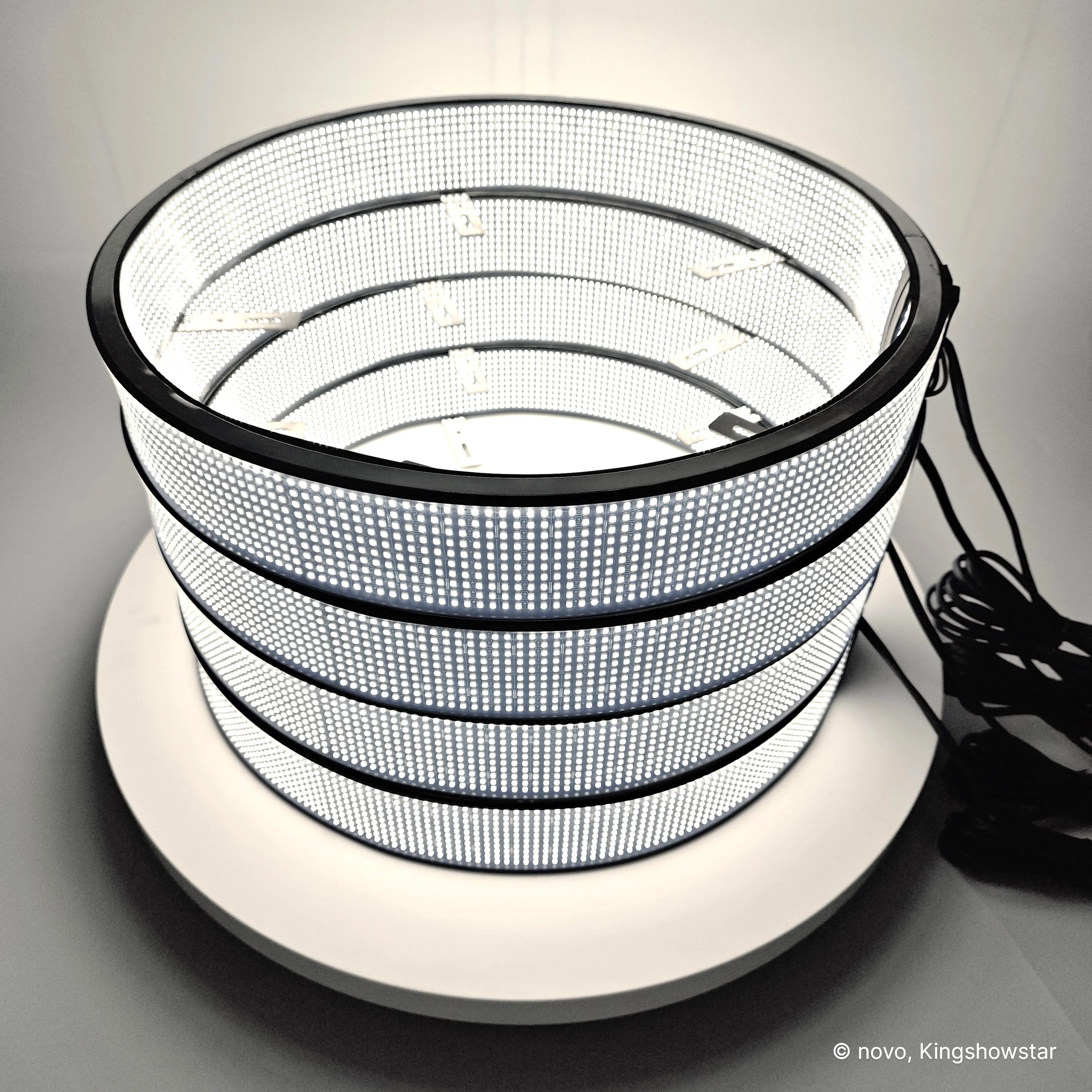 15 17 20 Inch 20 Row Pure White LED Wheel Ring Lights BT Sync Remote Control Car Rim Tire Atmosphere Wheel Lights