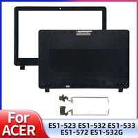 NEW For Acer Aspire ES1-523 ES1-532 ES1-532G ES1-533 ES1-572  LCD Back Cover Front Bezel Hinges Black