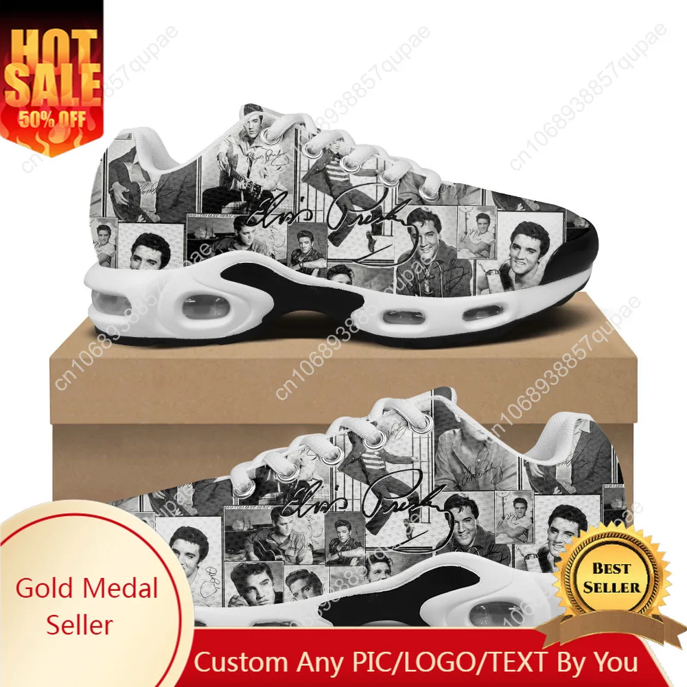 

Elvis Aaron Presley Air Cushion Sneakers The King Hillbilly Cat Men Womens Sports shoes High Quality Custom Leisure Mesh Sneaker