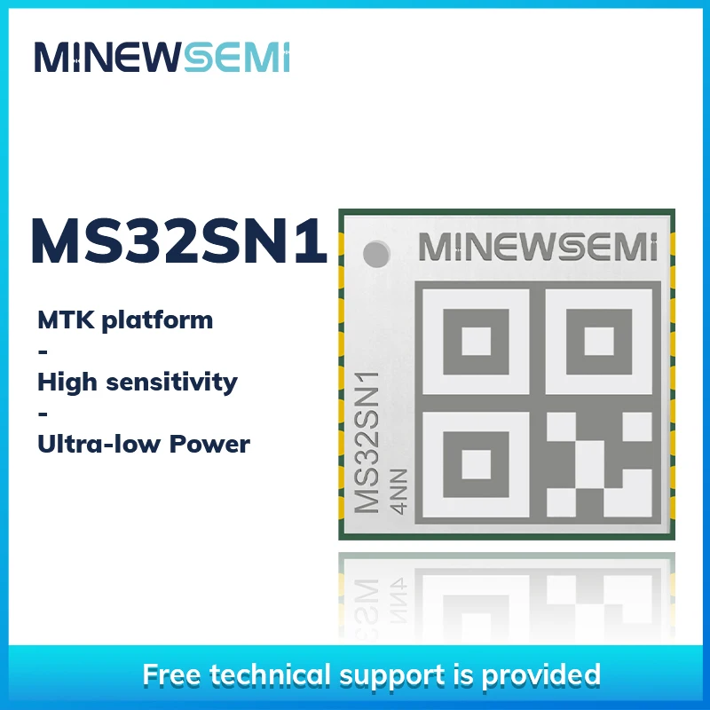 

Ultra-low Power GPS GNSS Module MinewSemi MS32SN1 Small Size MTK Date Support QZSS