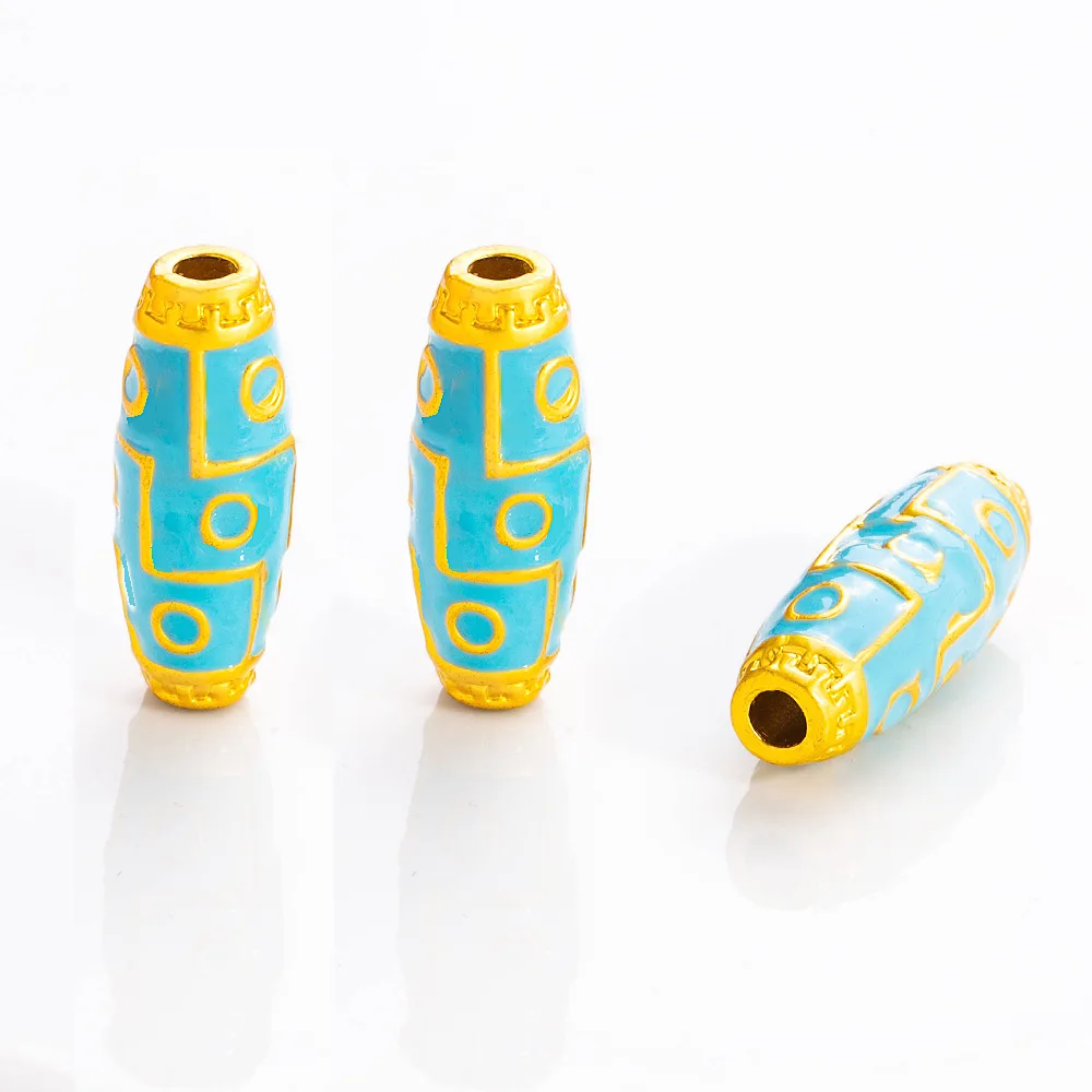 Accessori fai da te tradizionali con perle di cielo a nove occhi più venduti, perline a secchiello, perline della fortuna, collane, catene di clavicole, bracciale