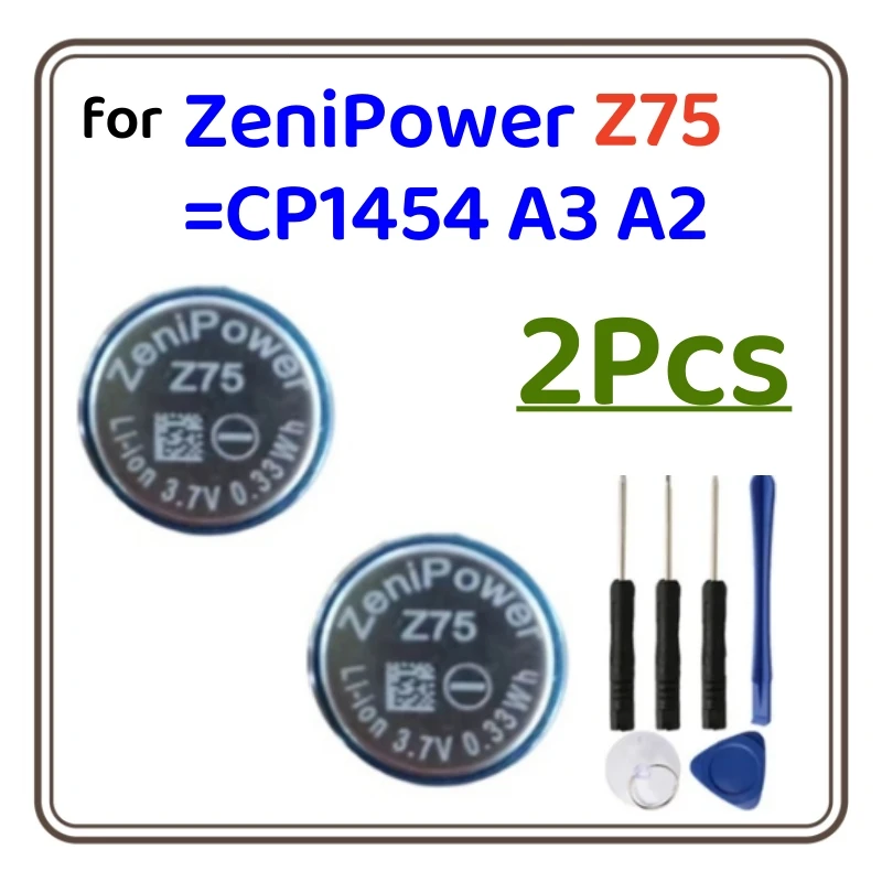 2Pcs Z75 Battery CP1454 For Bose Soundsport Free For Samsung Gear IconX 2018 & Galaxy Buds+ Live SM-R140 TWS Earphone ZeniPower