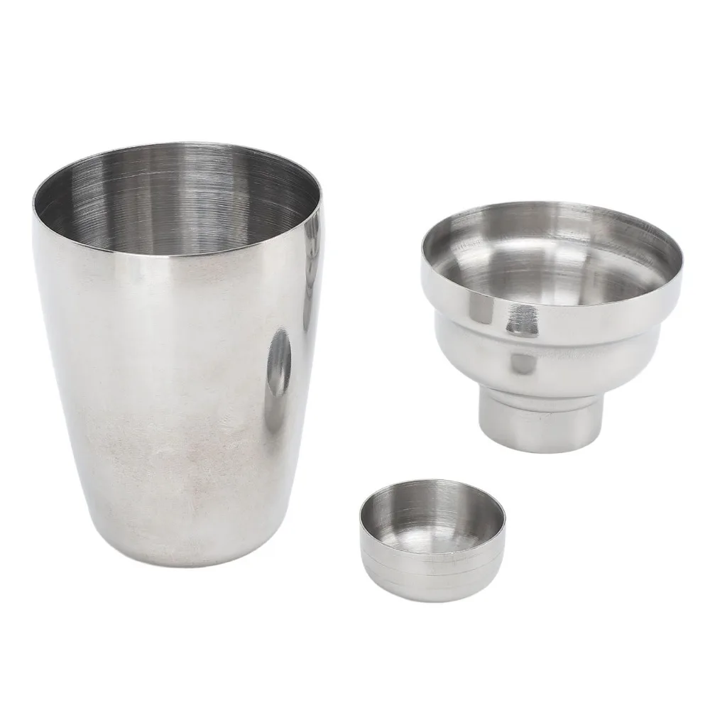 Professional Stainless Steel Cocktail Shaker 250ML Built-In Strainer Drink Mixer Shaker Professional Bar Shaker Bartender