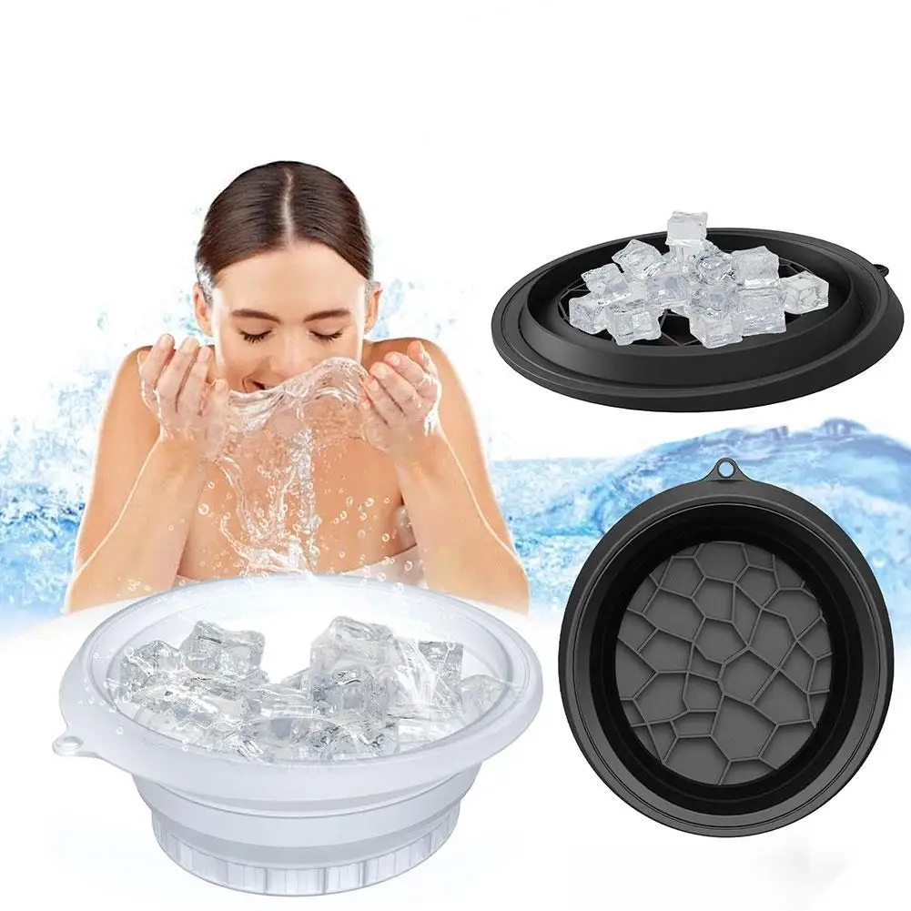 Foldable Face Ice Bath Bowl For Facials Plunge Dipping Face Folding Ice Facials Washbasin Facials Skin Care Tool For Home Travel
