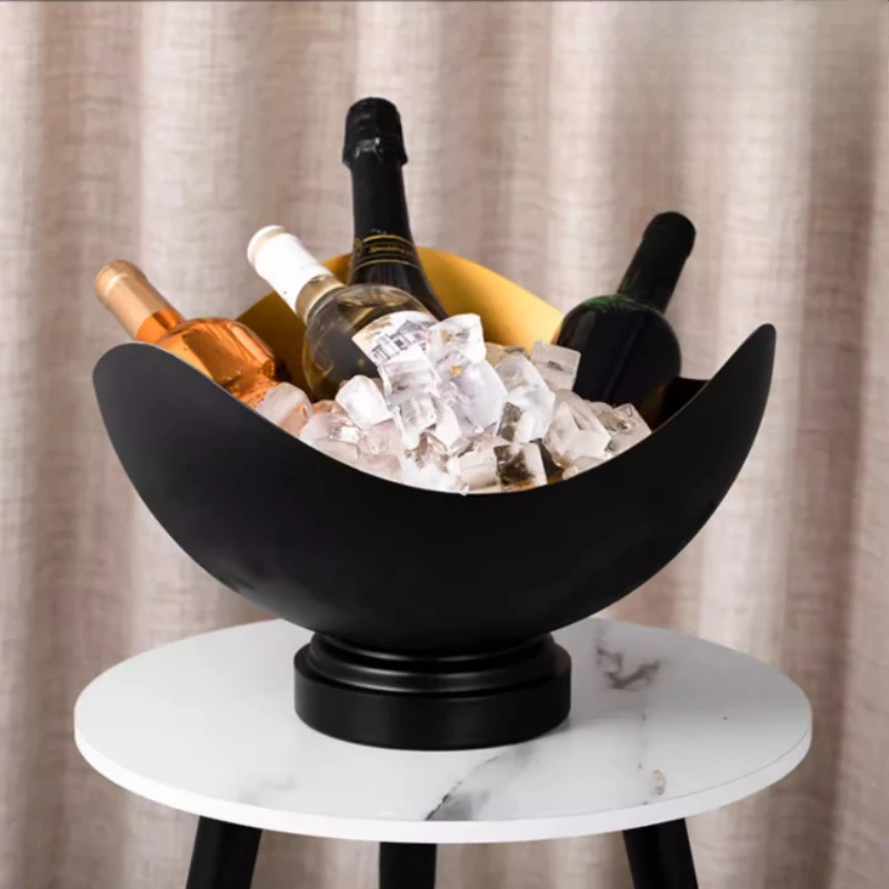 

European High-End Champagne Bucket / Heavy-Duty Oversized Stainless Steel Wine Chiller /Bar & Restaurant Ice Buckets for Parties