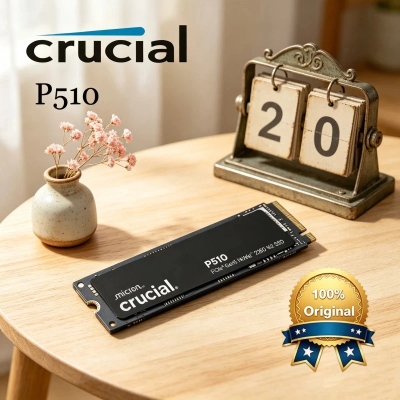 

Powerful Crucial P510 1TB M.2 2280 PCIe 5.0 NVMe SSD | 11000MB/s Read, 9500MB/s Write, Updated Version of P3 Plus