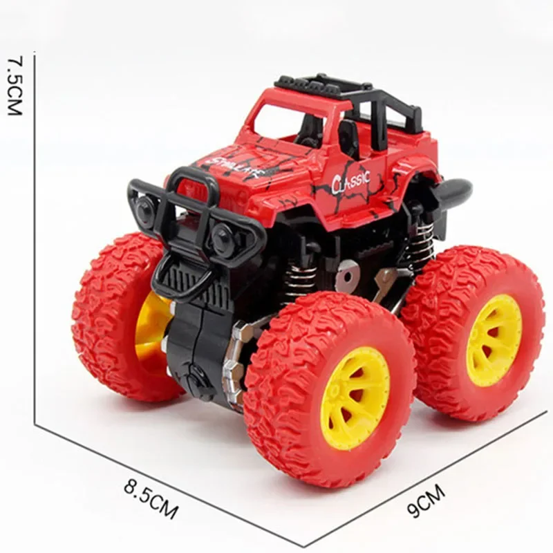 미니 오프로드 스턴트 자동차, 관성 풀백 플라스틱 4 륜 구동 모델, 시뮬레이션 등반 차량, 남아용 장난감 선물