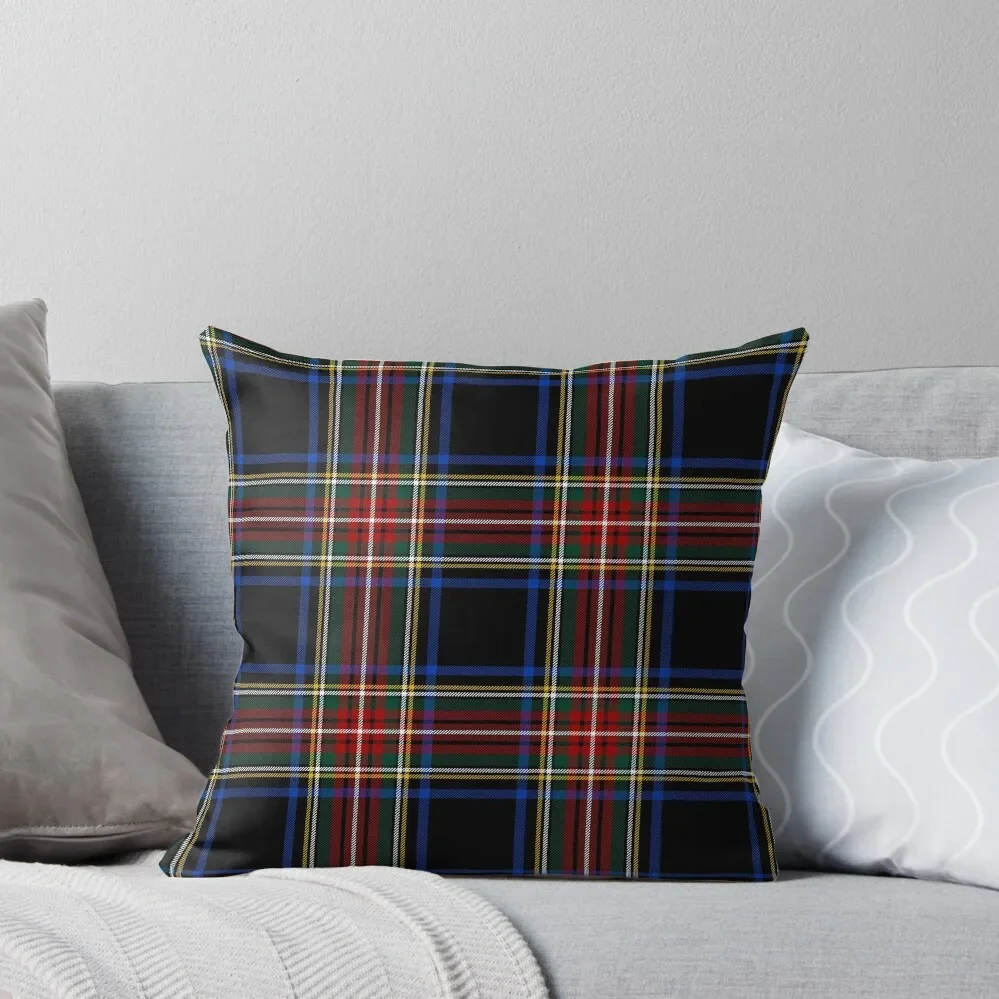 Stewart Black Tartan Clan Stuart Cute Tartan Throw Pillow Decorative Cushions For Living Room Pillow