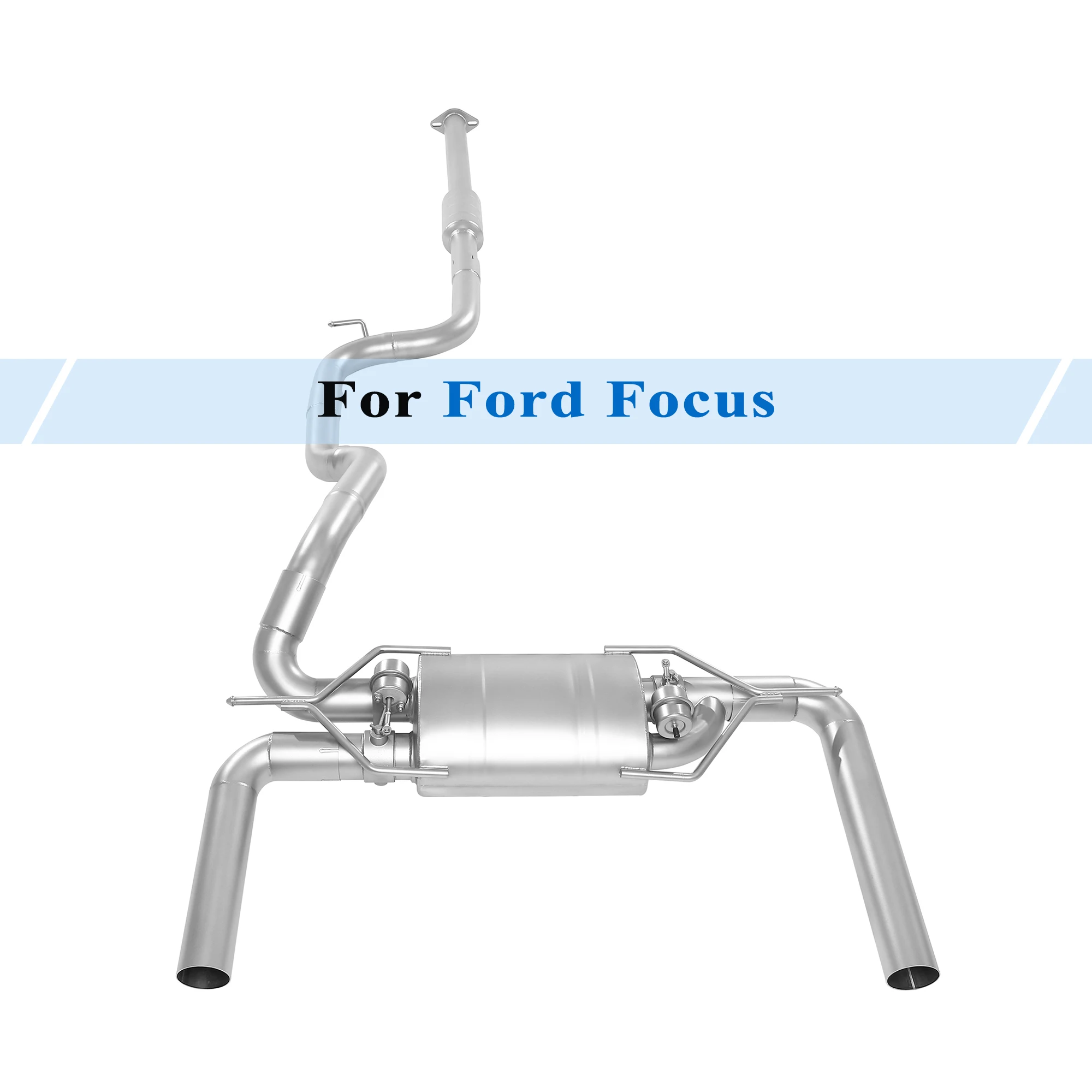 

Cat-Back Exhaust System for 2019-2022 Ford Focus 1.5L 1.5T Performance Muffler Vacuum Valve Cutout Stainless Steel Pipe