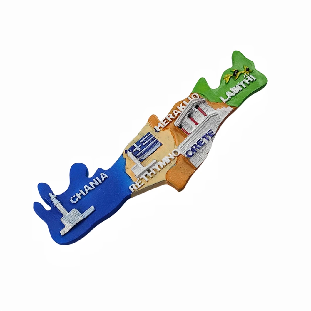 مغناطيس ثلاجة يوناني ثلاثي الأبعاد ، هدية تذكارية ، راتنج ، صناعة يدوية ، ثلاجة ، مجموعة ديكورات للمنزل والمطبخ