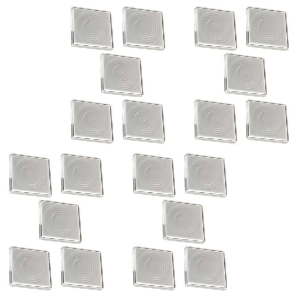 20pcs Square Adjustable Coin Collection Case Transparent Capsules For Commemorative Coins Storage Box Coin Organizer Plastic