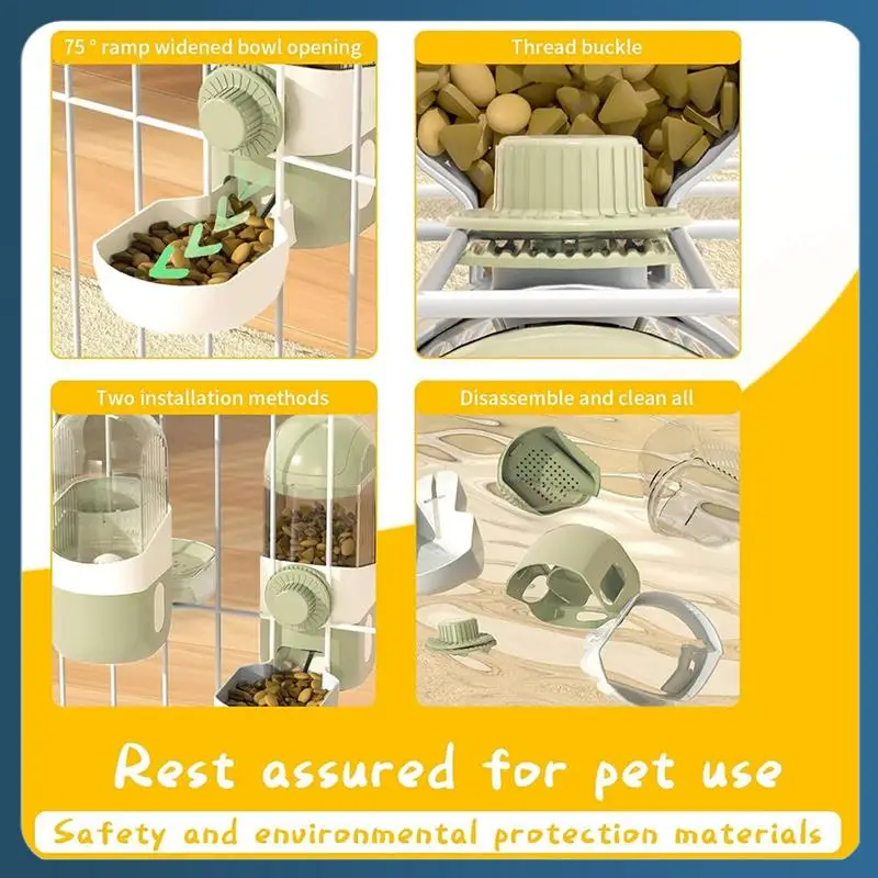 

AB02 Hanging Automatic Food Drinker And Feeder, Suitable For Chinchillas, Guinea Pigs, Hedgehogs Small