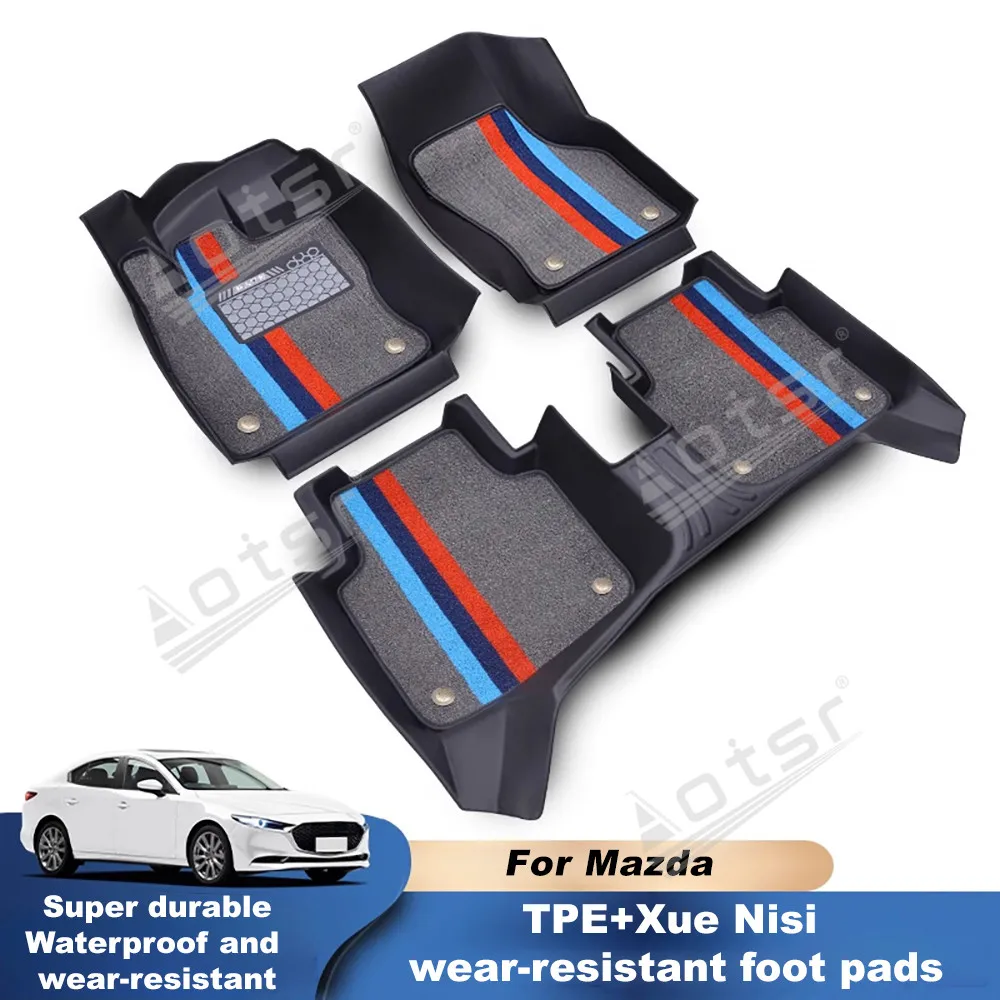 Car Interior mats For Mazda generation Fully enclosed car THE Wear-resistant foot pads new design accessories