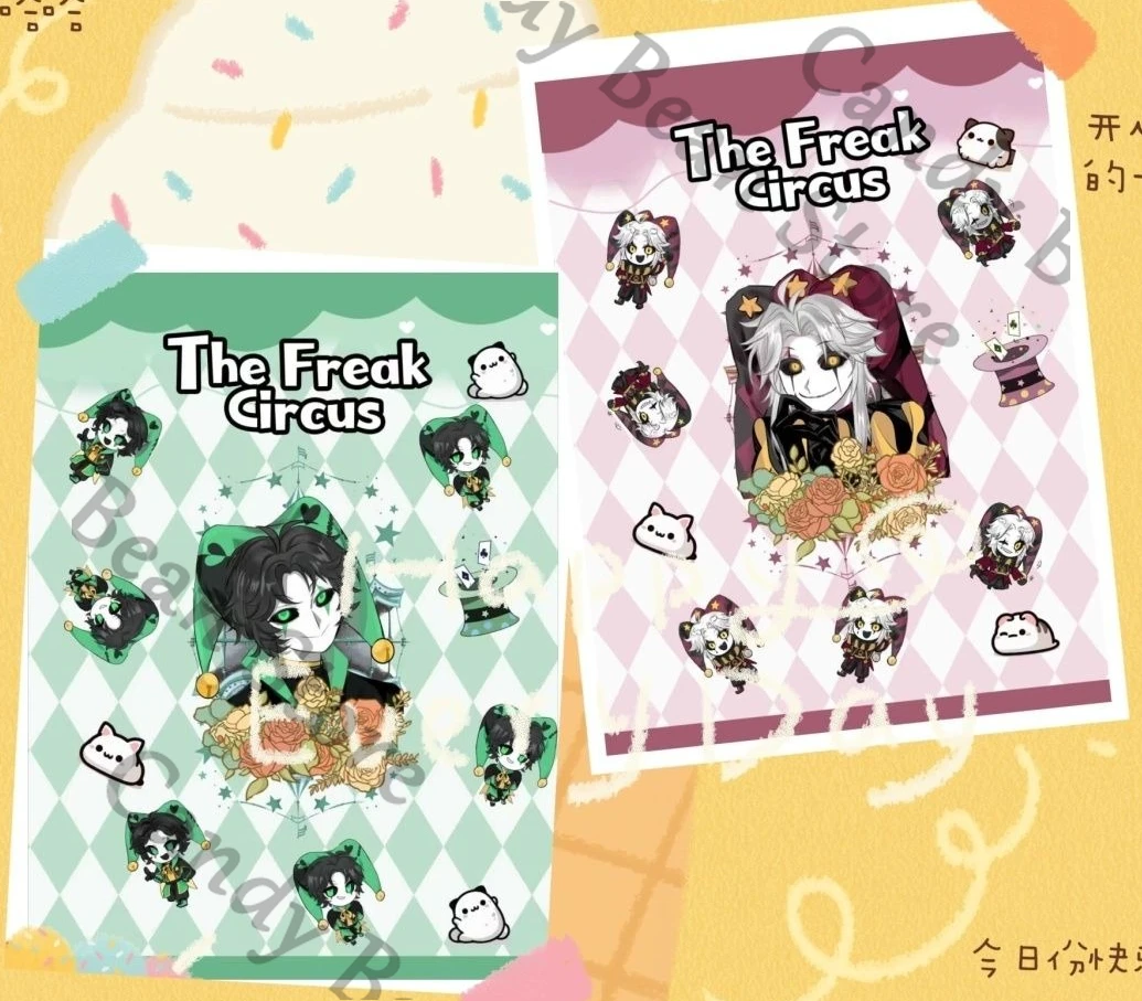 

Anime ‌The Freak Circus Pierrot Harlequin Cosplay Flannel Blanket Cartoon Fluffy Neckerchief Handbag Nap Blankets Adorn Gift